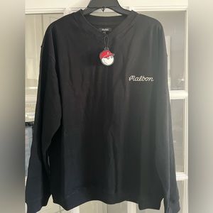 Black Malbon V neck long sleeve
